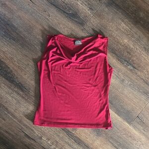 Women's Elegant Red Tank Top